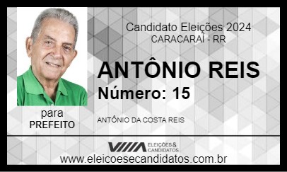 Candidato ANTÔNIO REIS 2024 - CARACARAÍ - Eleições