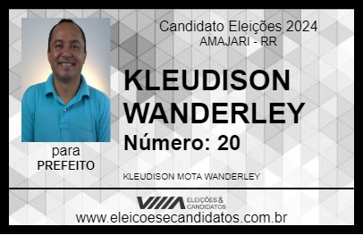 Candidato KLEUDISON WANDERLEY 2024 - AMAJARI - Eleições