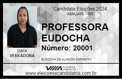 Candidato PROFESSORA EUDOCHA 2024 - AMAJARI - Eleições