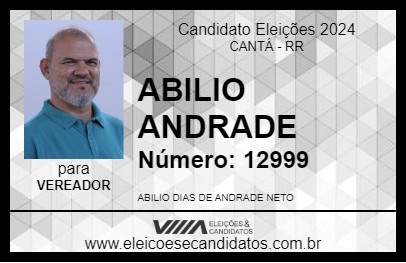 Candidato ABILIO ANDRADE 2024 - CANTÁ - Eleições