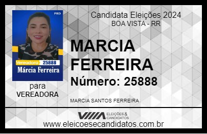 Candidato MARCIA FERREIRA 2024 - BOA VISTA - Eleições