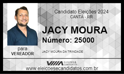 Candidato JACY MOURA 2024 - CANTÁ - Eleições