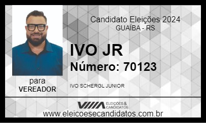 Candidato IVO JR 2024 - GUAÍBA - Eleições