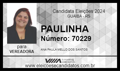 Candidato PAULINHA 2024 - GUAÍBA - Eleições