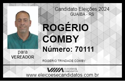 Candidato ROGÉRIO COMBY 2024 - GUAÍBA - Eleições