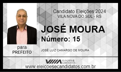 Candidato JOSÉ MOURA 2024 - VILA NOVA DO SUL - Eleições