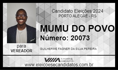 Candidato MUMU DO POVO 2024 - PORTO ALEGRE - Eleições