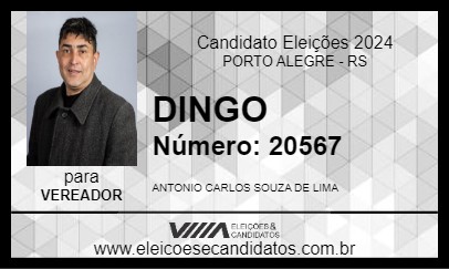 Candidato DINGO 2024 - PORTO ALEGRE - Eleições