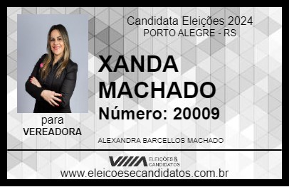 Candidato XANDA MACHADO 2024 - PORTO ALEGRE - Eleições