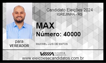 Candidato MAX 2024 - IGREJINHA - Eleições