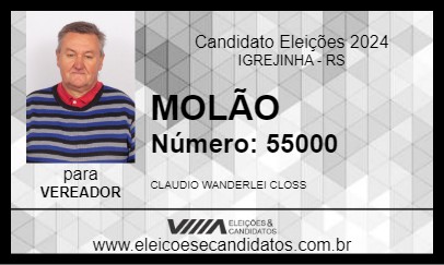 Candidato MOLÃO 2024 - IGREJINHA - Eleições