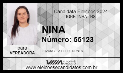 Candidato NINA 2024 - IGREJINHA - Eleições