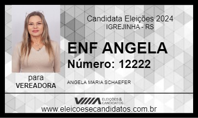 Candidato ENF ANGELA 2024 - IGREJINHA - Eleições