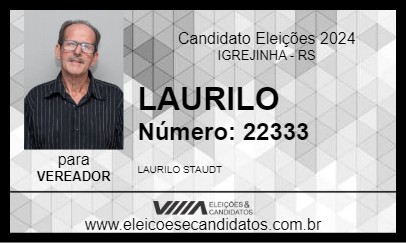 Candidato LAURILO 2024 - IGREJINHA - Eleições