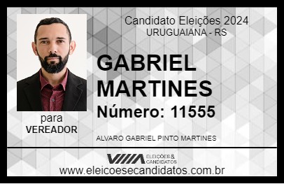 Candidato GABRIEL MARTINES 2024 - URUGUAIANA - Eleições