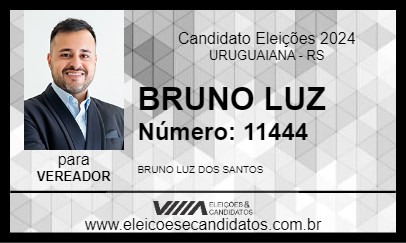 Candidato BRUNO LUZ 2024 - URUGUAIANA - Eleições