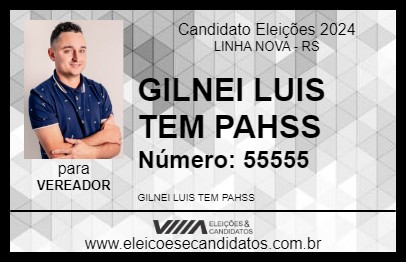 Candidato GILNEI LUIS TEM PAHSS 2024 - LINHA NOVA - Eleições