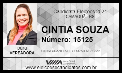 Candidato CINTIA SOUZA 2024 - CAMAQUÃ - Eleições