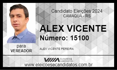 Candidato ALEX VICENTE 2024 - CAMAQUÃ - Eleições