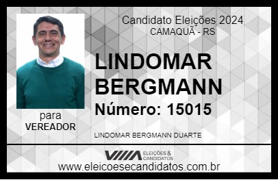 Candidato LINDOMAR BERGMANN 2024 - CAMAQUÃ - Eleições