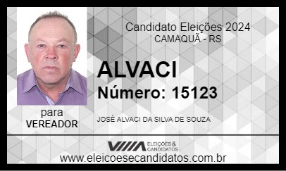 Candidato ALVACI 2024 - CAMAQUÃ - Eleições