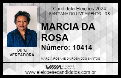 Candidato MARCIA DA ROSA 2024 - SANT\ANA DO LIVRAMENTO - Eleições