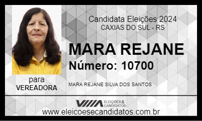 Candidato MARA REJANE 2024 - CAXIAS DO SUL - Eleições