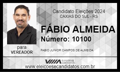 Candidato FÁBIO ALMEIDA 2024 - CAXIAS DO SUL - Eleições