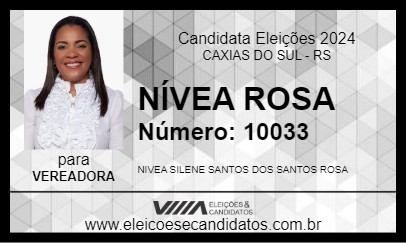 Candidato NÍVEA ROSA 2024 - CAXIAS DO SUL - Eleições