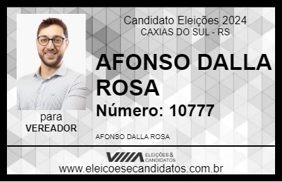 Candidato AFONSO DALLA ROSA 2024 - CAXIAS DO SUL - Eleições