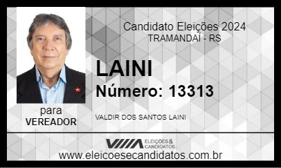 Candidato LAINI 2024 - TRAMANDAÍ - Eleições