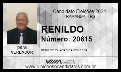 Candidato RENILDO 2024 - TRAMANDAÍ - Eleições