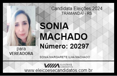 Candidato SONIA MACHADO 2024 - TRAMANDAÍ - Eleições