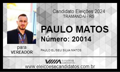 Candidato PAULO MATOS 2024 - TRAMANDAÍ - Eleições