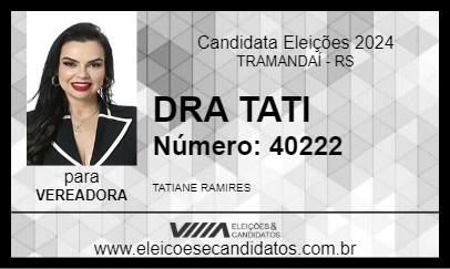 Candidato DRA TATI 2024 - TRAMANDAÍ - Eleições