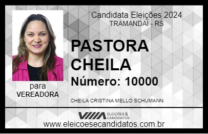 Candidato PASTORA CHEILA 2024 - TRAMANDAÍ - Eleições