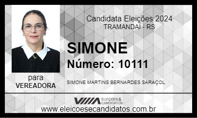 Candidato SIMONE 2024 - TRAMANDAÍ - Eleições