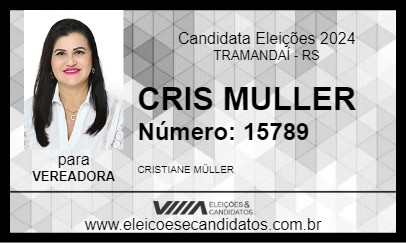 Candidato CRIS MULLER 2024 - TRAMANDAÍ - Eleições