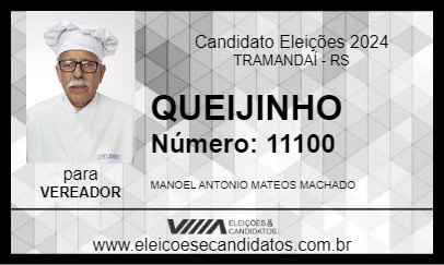 Candidato QUEIJINHO 2024 - TRAMANDAÍ - Eleições