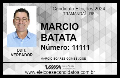 Candidato MARCIO BATATA 2024 - TRAMANDAÍ - Eleições