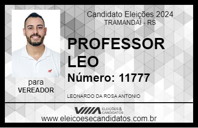 Candidato PROFESSOR LEO 2024 - TRAMANDAÍ - Eleições