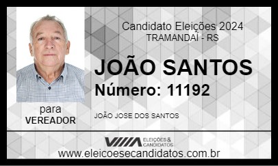 Candidato JOÃO SANTOS 2024 - TRAMANDAÍ - Eleições