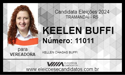 Candidato KELLEN BUFFI 2024 - TRAMANDAÍ - Eleições