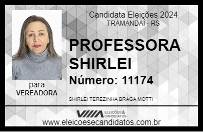 Candidato PROF. SHIRLEI - 11.174 2024 - TRAMANDAÍ - Eleições