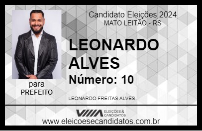 Candidato LEONARDO ALVES 2024 - MATO LEITÃO - Eleições