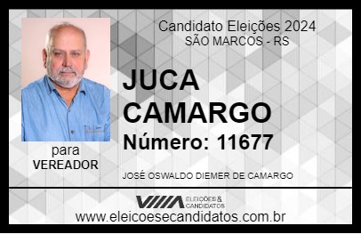 Candidato JUCA CAMARGO 2024 - SÃO MARCOS - Eleições