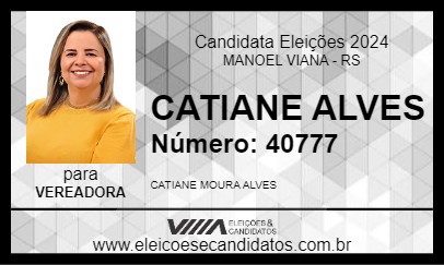 Candidato CATIANE ALVES 2024 - MANOEL VIANA - Eleições