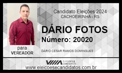 Candidato DÁRIO FOTOS 2024 - CACHOEIRINHA - Eleições