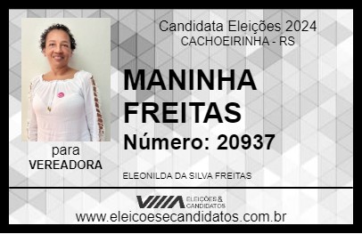 Candidato MANINHA FREITAS 2024 - CACHOEIRINHA - Eleições