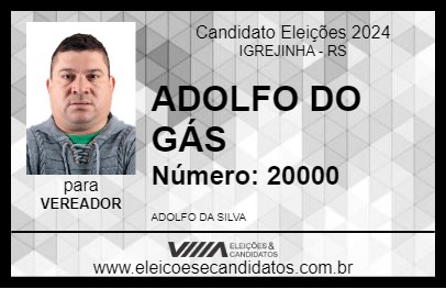 Candidato ADOLFO DO GÁS 2024 - IGREJINHA - Eleições